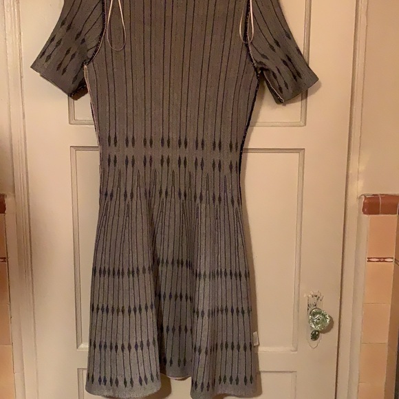 NEIMAN MARCUS PINK WITH BLACK KNIT DRESS SZ M - Picture 16 of 16